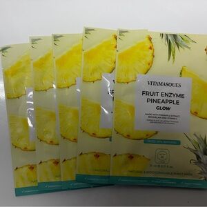 Vitamasques Fruit Enzyme Pineapple Glow Mask set of 5